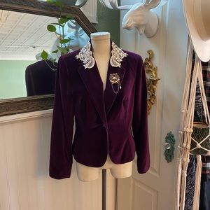 Velvet Embellished Jacket